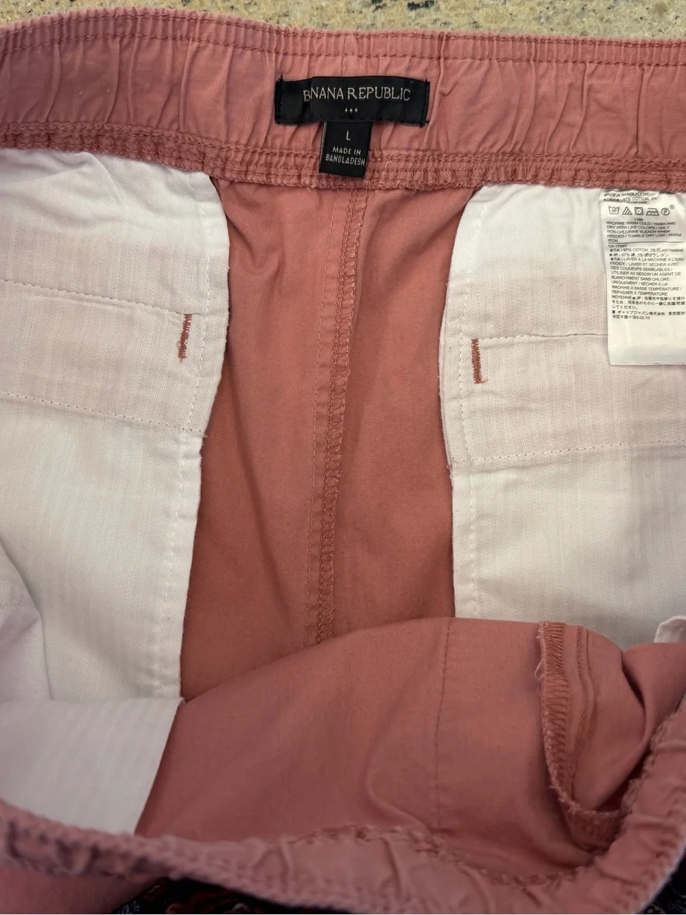 Banana Republic Pink Men’s Flat Front Shorts